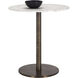 Enco White / Antique Gold Counter Table